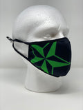 SSC Face Mask - Black + Green