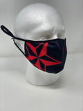 SSC Face Mask - Black + Red